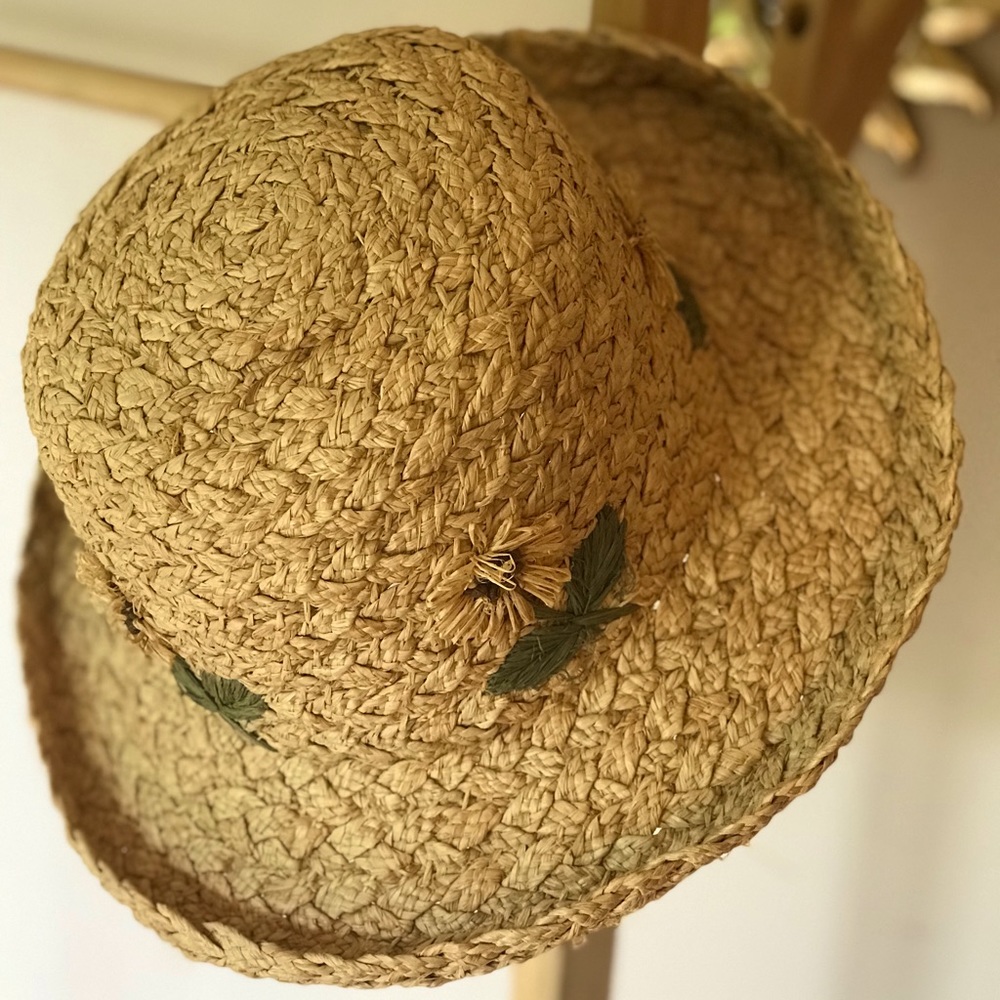 Gap straw hat with sunflowers S/M